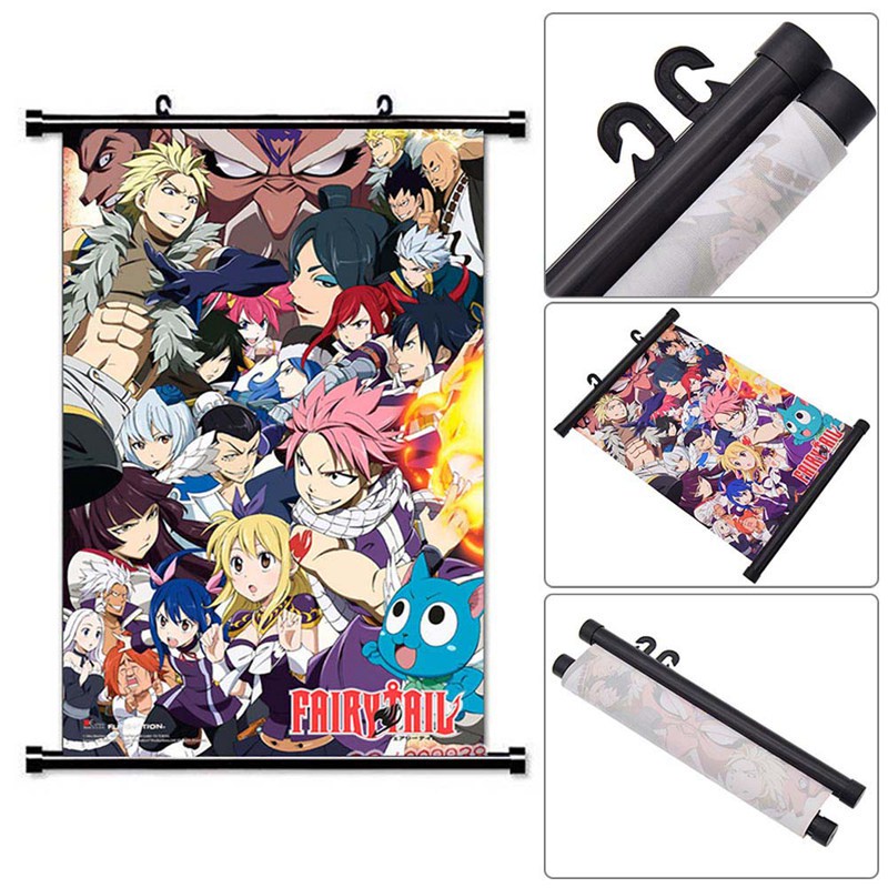 Áp phích treo tường in hình nhân vật phim hoạt hình Lanfy FAIRY TAIL