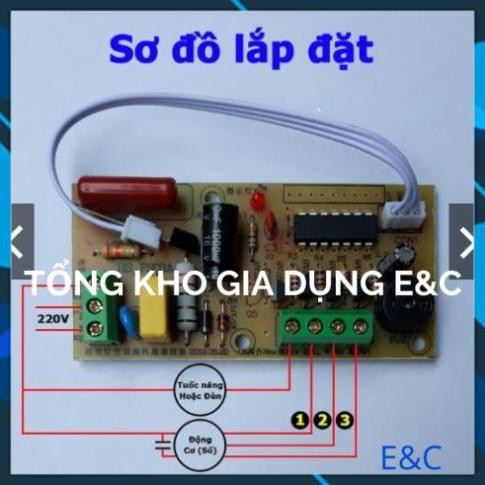 Bộ vỉ mạch quạt điều khiển từ xa cho quạt có kèm remote 2020 BẢN TIẾNG VIỆT 6