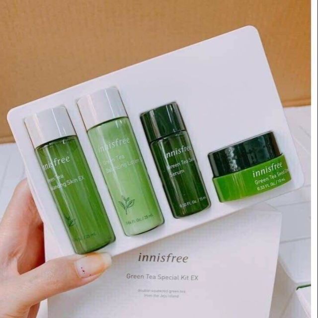 🌿Sét Dưỡng Da Trà Xanh INNISFREE Mini🌿🌿( Mẫu mới ) + dưỡng trắng, cấp ẩm, giảm dầu nhờn | BigBuy360 - bigbuy360.vn