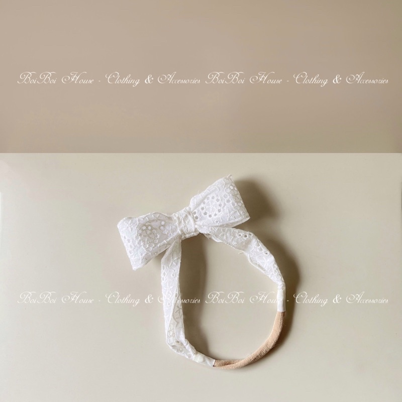 Turban, bờm nơ dựng thiết kế style Korea cho bé