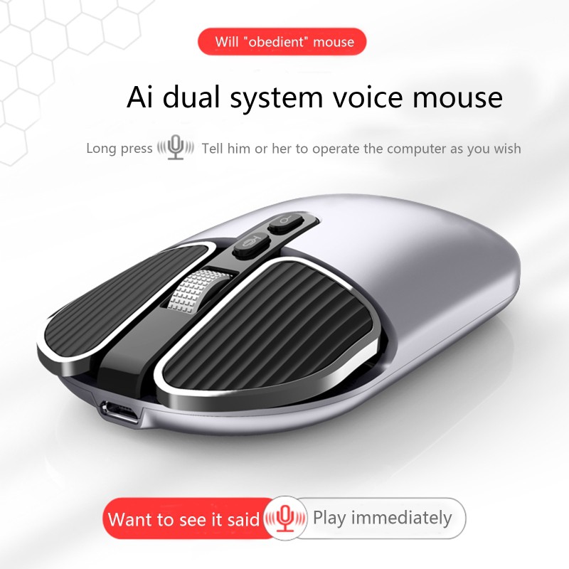 Chuột Không Dây Bluetooth 2.4g Điều Khiển Bằng Giọng Nói