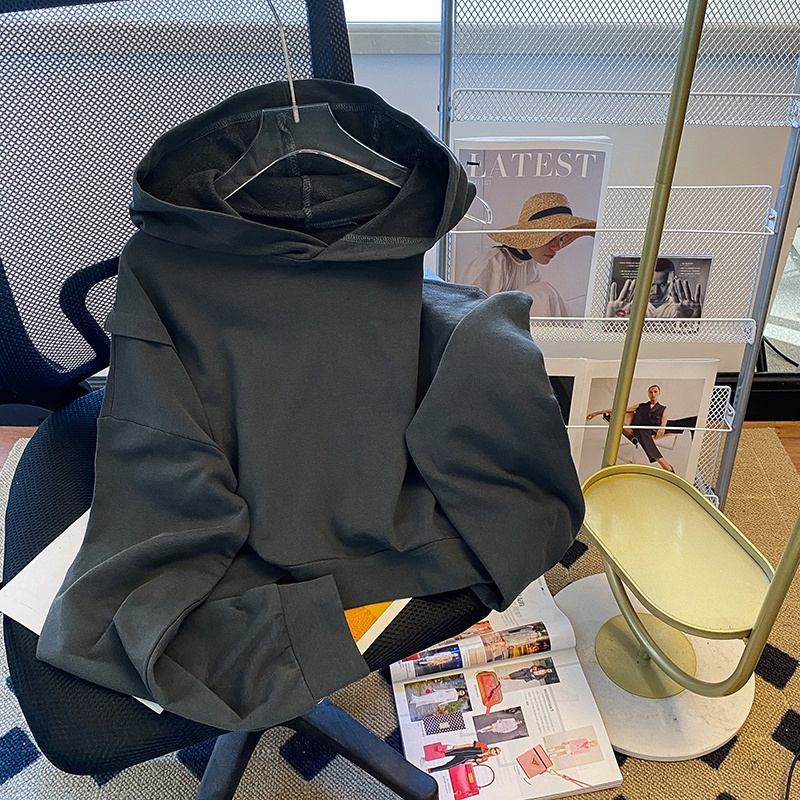 Áo kiểu ZHELIHANGFEI dáng dài trễ vai phong cách Mỹ thời trang cá tính dành cho nữ