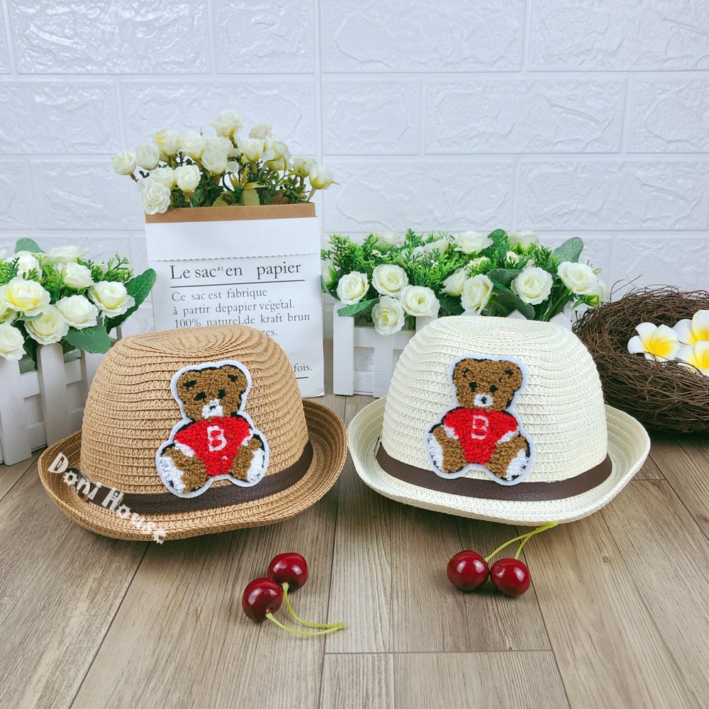 [Bé 1-2 tuổi] Nón Phớt Mũ Cói Cao Bồi Cho Bé Trai Từ 1 2 Tuổi Vòng Đầu 48cm Cực Ngầu NK202 - Doni House