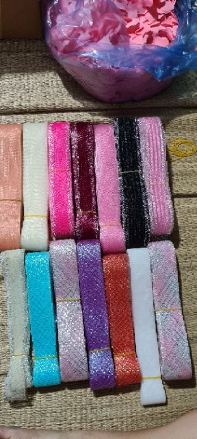 Ruy băng lưới Kim Tuyến bản  4cm