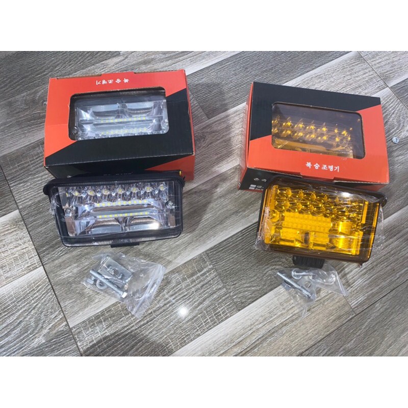 Sản phẩm gia đình làm: combo 6  cái đèn lét 3 hàng hàn quốc trắng hoặc vàng chạy điện 12v 24v đến 80v
