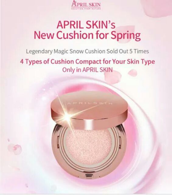 Phấn nước April Skin Magic Snow Cushion Pink SPF50++ PA+++
Phấn nước thần thánh đã ra mẫu mới Pink phấn nước thần tha