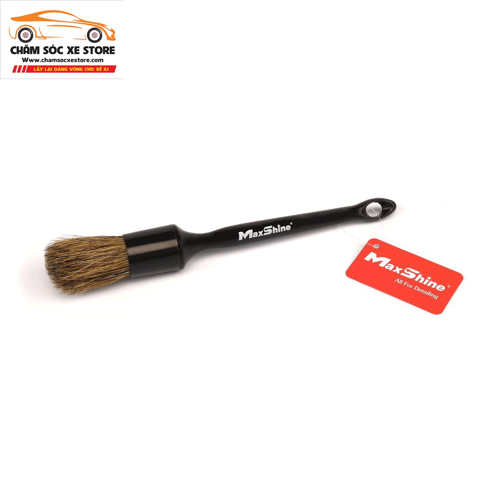 Cọ lông heo mềm an toàn bề mặt kim loại, nhựa, sơn xe MAXSHINE Premium Interior &amp; Exterior Detailing Brush