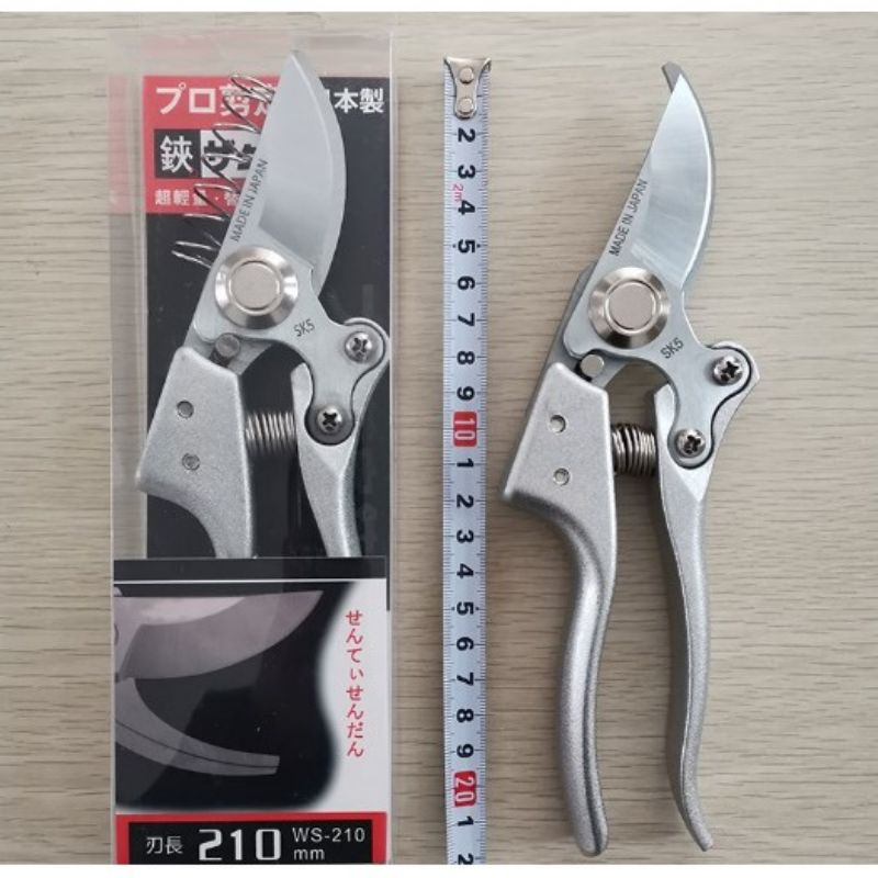 Kéo cắt cành cộng lực SANDA Japan bằng thép không gỉ