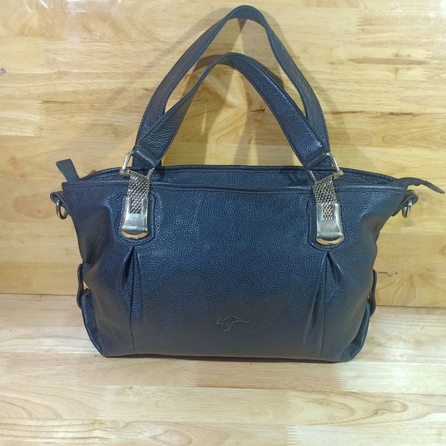 Túi xách công sở da thật secondhand (túi si uyen2hand vintage tuyển sale) 140621