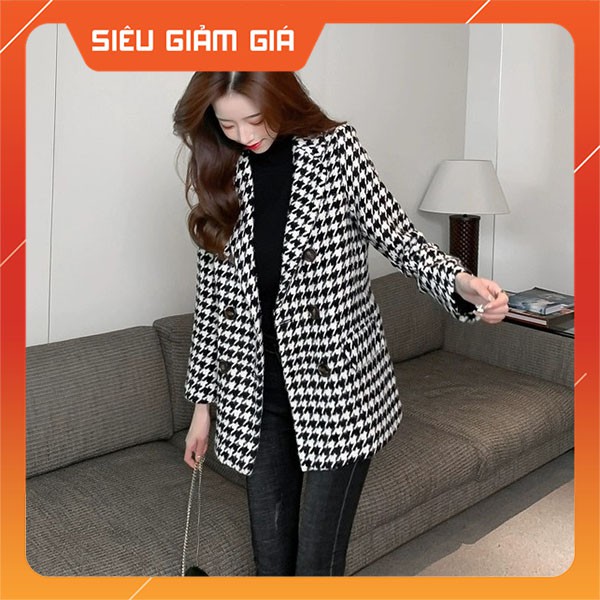 Áo Blazer Dạ Trần Bông Chám 2 Lớp Hàng Quảng Châu M619-Teen 888