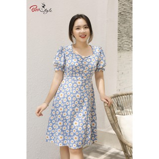 BIGSIZE nữ đầm bigsize hoa xẻ tà DABS020 Beostyle cho người béo mập 55-100kg - Mặc đi tiệc,đi chơi hoặc dạo phố