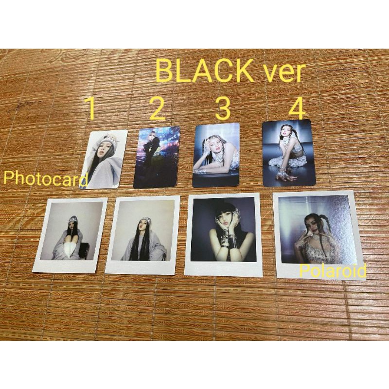 Ảnh Photocard Polaroid album LALISA - OFFICIAL