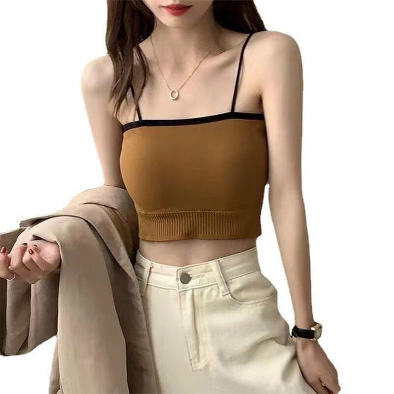 Áo 2 dây croptop nhiều màu phong cách hàn quốc siêu xinh - D33