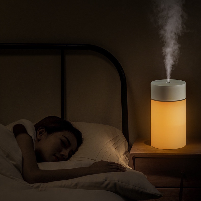 Máy Phun Sương Tạo ẩm Không Khí Mini Có đèn Led Nhiều Màu Sắc 260ml, Xông Khuyếch Tán Tinh Dầu Xe Hơi ô Tô Trong Nhà