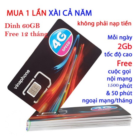 [GIÁ TẬN GỐC 60%] SIM 4G - VD89 1Năm ( DATA + Gọi MIỄN PHÍ +CẢ NĂM ) 2GB/Ngày Không Cần Nạp Tiền