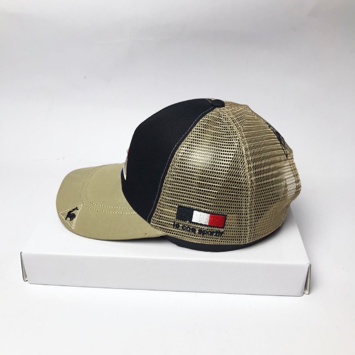 Mũ lưỡi trai CAP HT, nón kết phối lưới mạc đen thêu gà thời trang cực chất