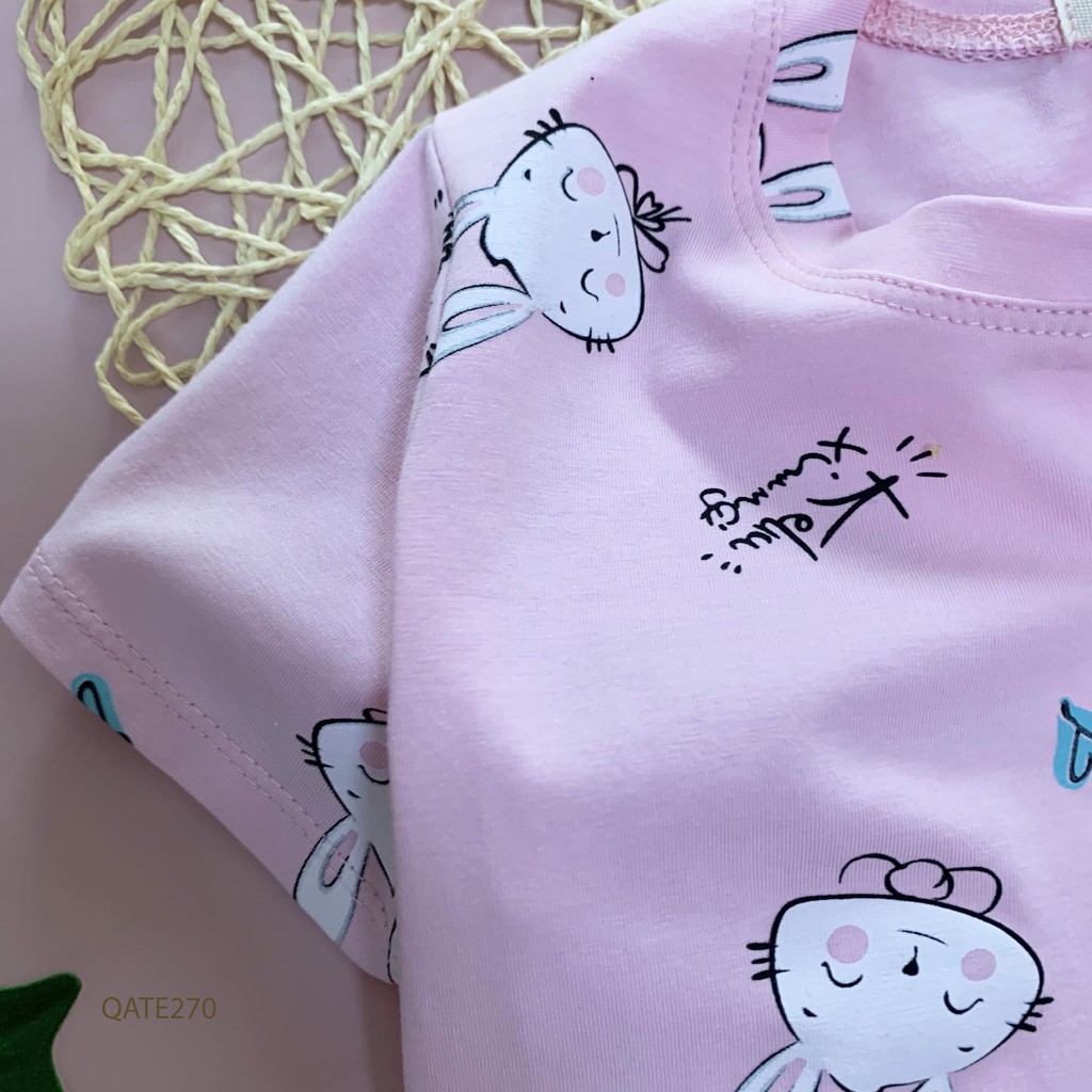 Bộ Cộc Tay Minky Mom 100% Cotton In Họa Tiết 6 Màu Cực Đẹp Cho Bé NamKidShop (QATE270)