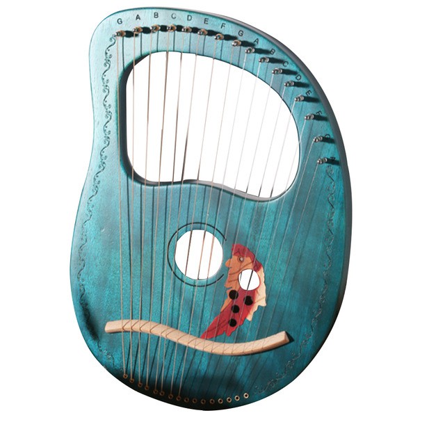 [LYRE 16 DÂY MOLIN BLUE] Đàn hạc cầm tay LYRE HARP MOLIN-IM1355 đầy đủ phụ kiện 16 DÂY Âm vang phím chuẩn