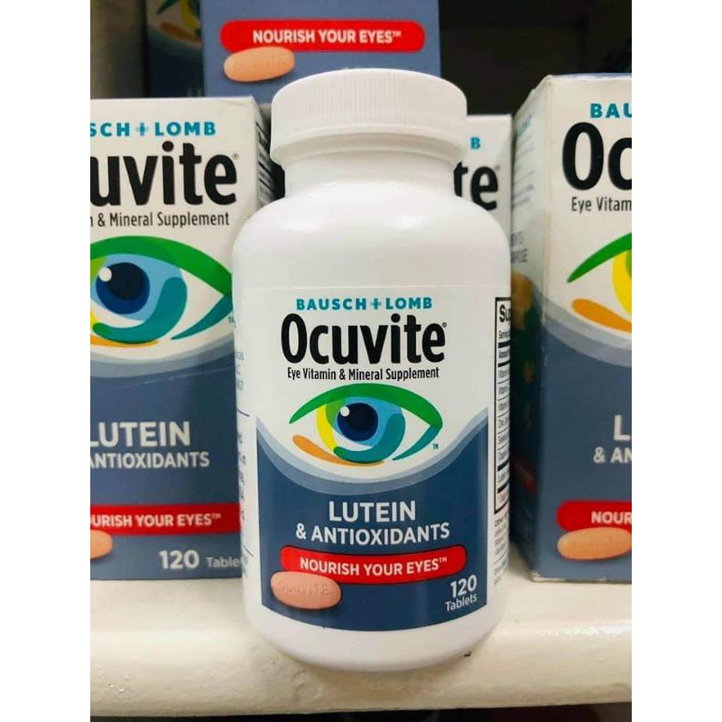 [Date 07.2022] Viên Uống Bổ Mắt Ocuvite Lutein 120 viên của Mỹ dành cho người dưới 50 tuổi (cao cấp)