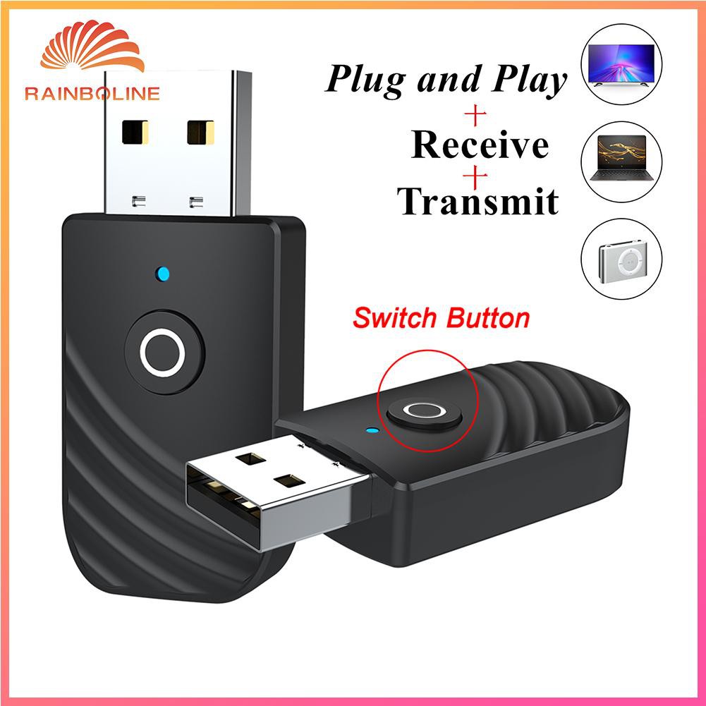 Thiết Bị Thu Phát Bluetooth 5.0 3 Trong 1 Cho Tv / Pc / Tai Nghe