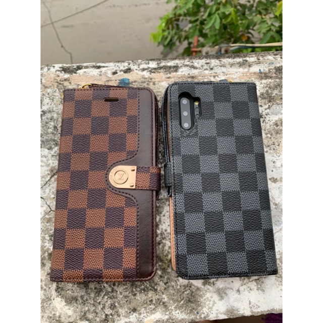 Flip cover (Ốp 2 mặt) LV dành cho Note 10 Plus