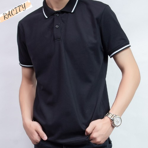 Áo Phông Nam có cổ bẻ đẹp tay ngắn Polo cao cấp giá rẻ RACITY AT02 | BigBuy360 - bigbuy360.vn