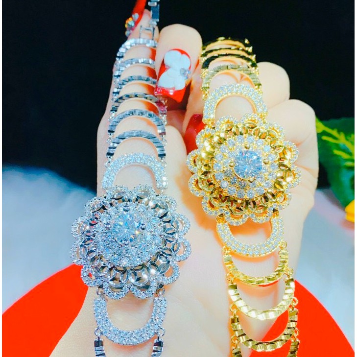 Lắc Tay Nữ Sang Trọng Qúy Phái Mạ HL150126 Không Đen, Không Ngứa, Không dị ứng. Phụ Kiện Sang Chảnh Khẳng Định Bản thân.