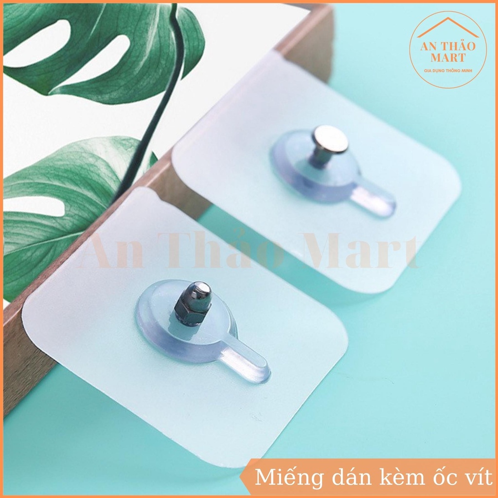 Miếng Dán Tường Kèm Ốc Vít Để Treo Đồ, Gắn Giá, Kệ Nhà Tắm