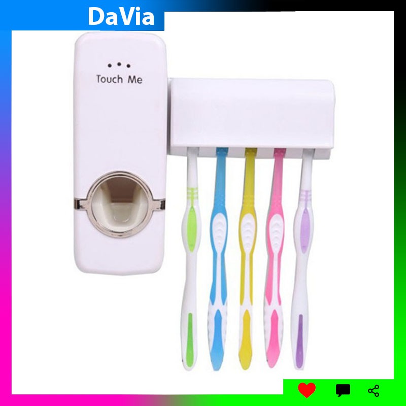 Dụng cụ nhả kem đánh răng tự động kèm hộp để bàn chải Davia HT831