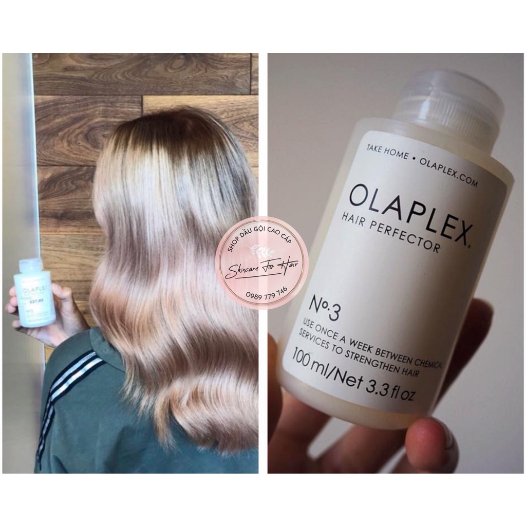 Kem ủ tóc Olaplex No3 dung tích 100ml dành cho tóc hư tổn, khô xơ, hóa chất