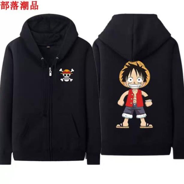 Áo Khoác Nỉ Ấm One Piece Mũ Rơm  / SP BÁN CHẠY NHẤT