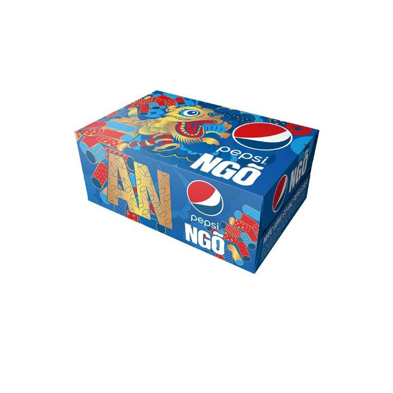 Thùng 24 lon nước ngọt Pepsi lon cao 330ml