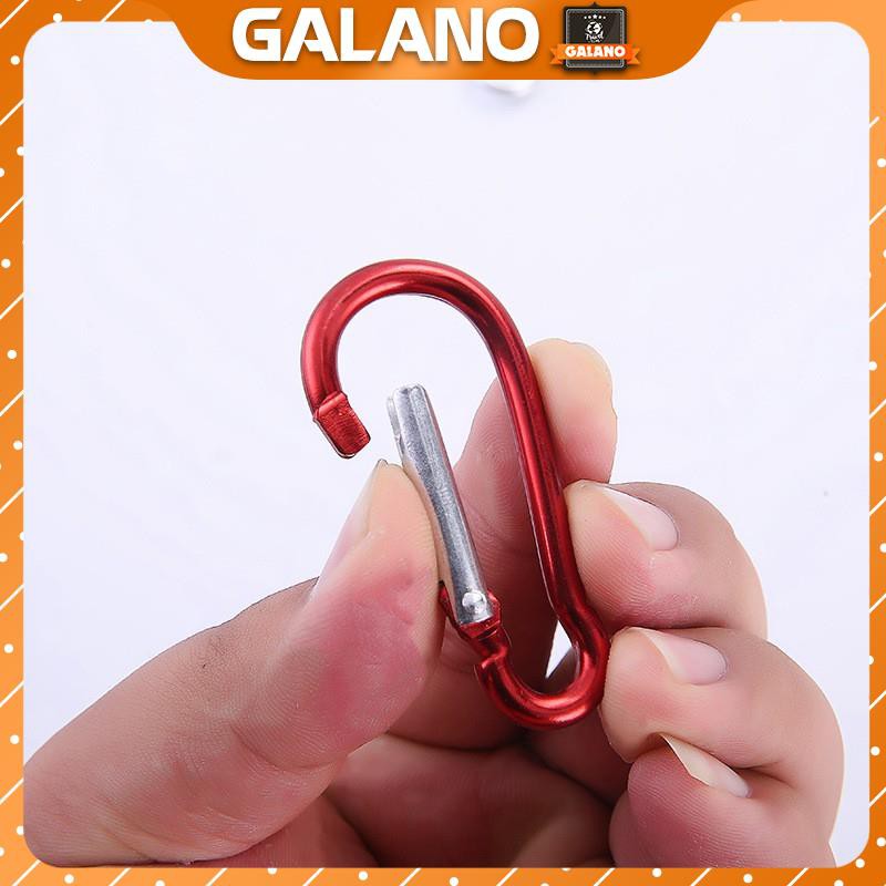 Móc khóa carabiner EDC GALANO gắn chìa khóa xe, balo du lịch chất liệu nhôm siêu bền HG-001091