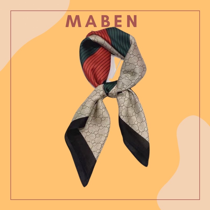 Khăn lụa vuông size 70x70cm mẫu mới - Maben