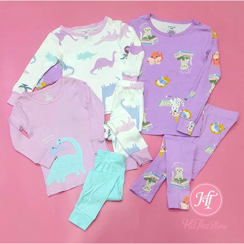 Pyjama / Đồ bộ thun dài Carter phôm ôm cho Bé Gái