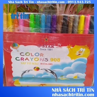 Bút sáp vặn 12-18 màu dài star 908