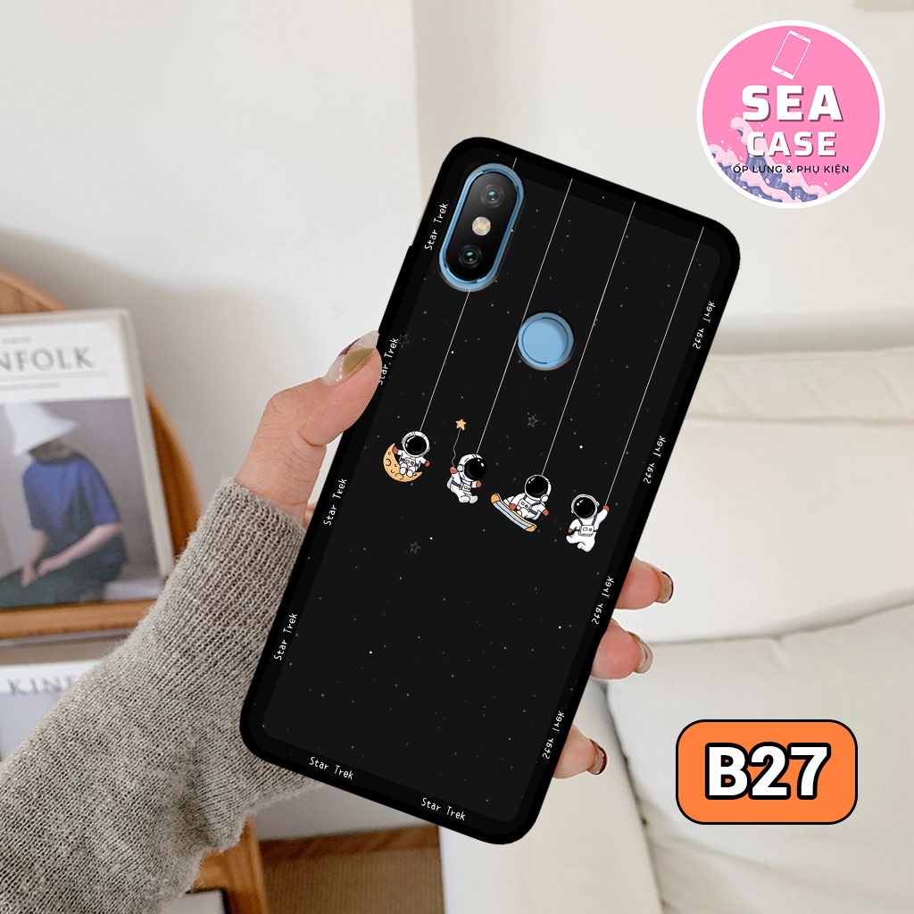 Ốp lưng XIAOMI REDMI NOTE 5/NOTE 5PRO/NOTE 6PRO/REDMI S2/MI A2 hình vũ trụ,hoạt hình,phi hành gia–ốp nhựa chống trầy