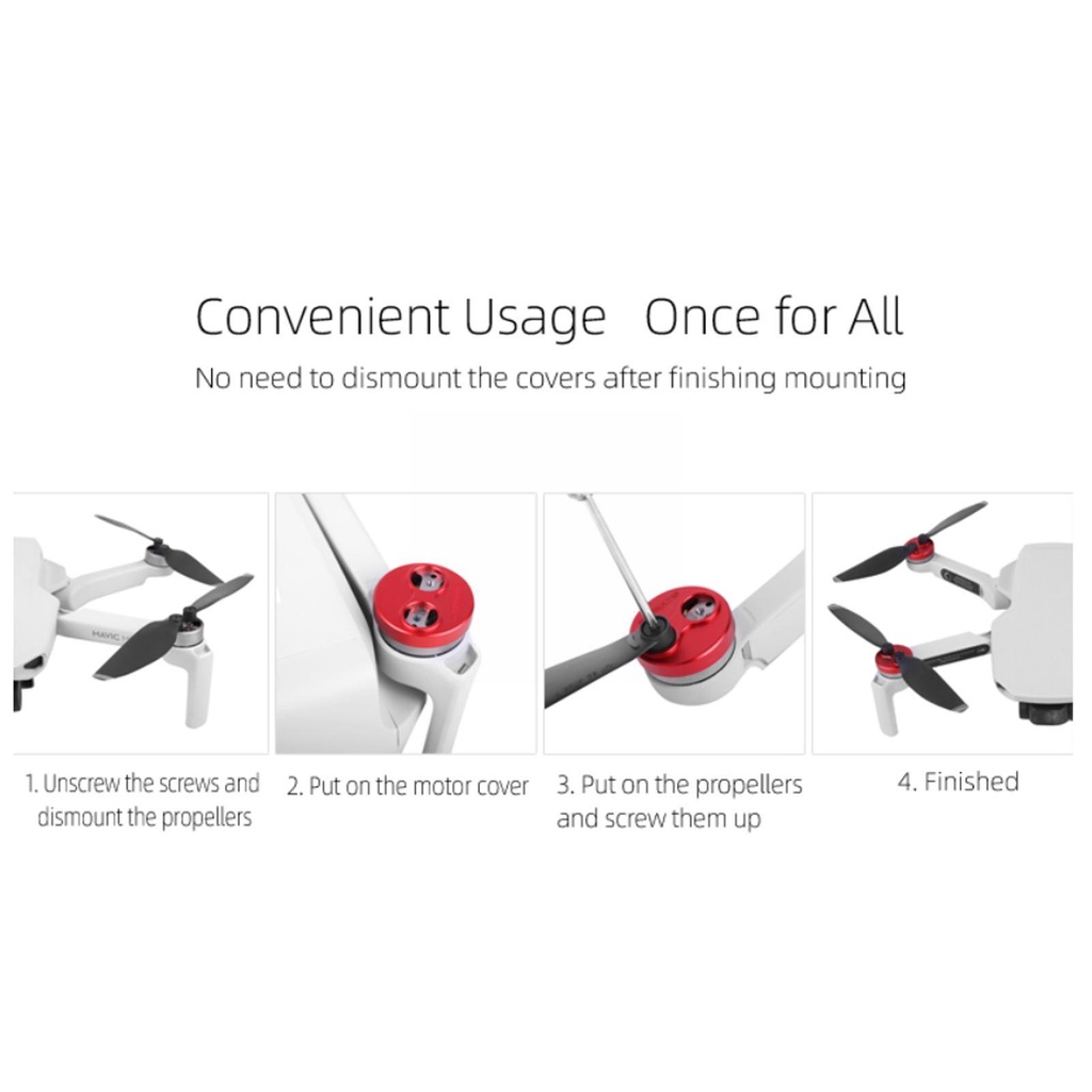 Nắp Bảo Vệ Động Cơ Chống Trầy Bằng Hợp Kim Nhôm Cho Drone DJI Mini 3 Pro A6O3