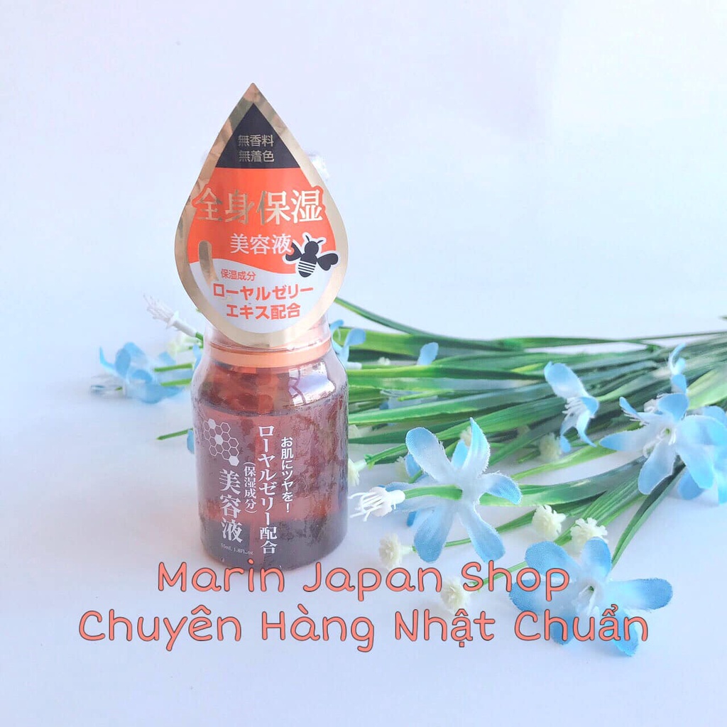 Tinh chất cấp ẩm đa năng cho da mặt, cho body, dưỡng lông mi, dưỡng lông mày, dưỡng tóc Sữa ong chúa Nhật Bản 55ml