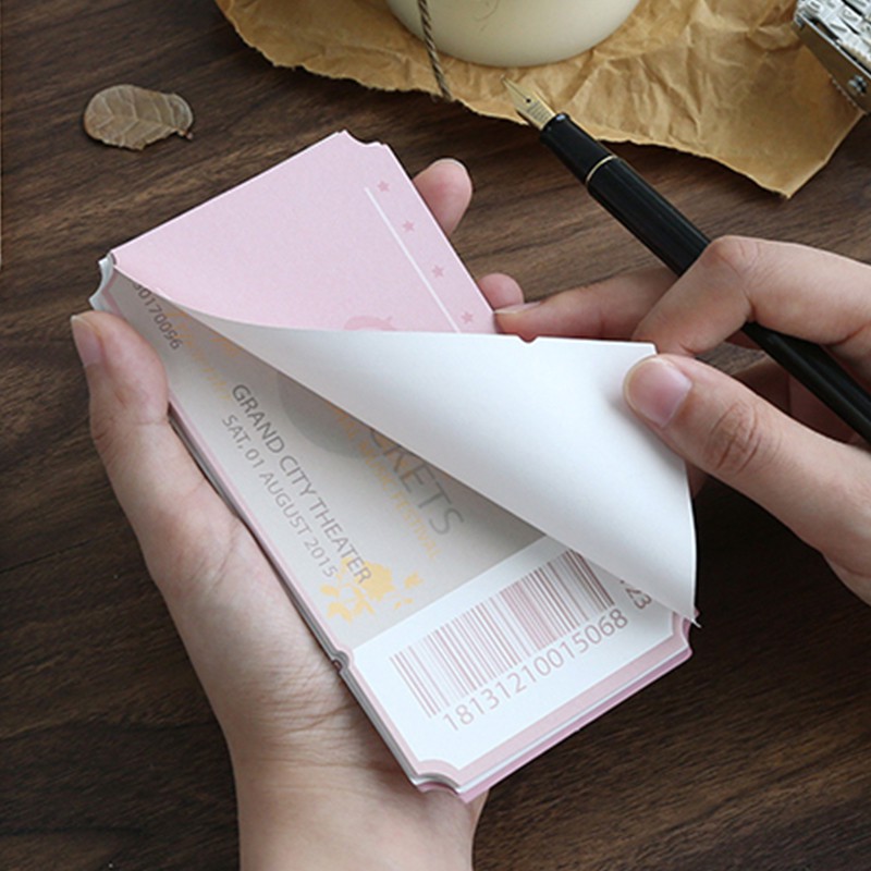 Giấy nhớ retro ticket