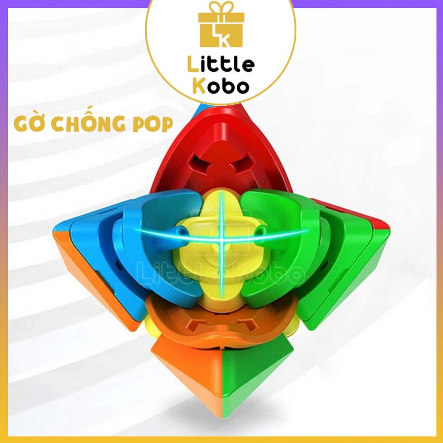 Rubik Biến Thể Moyu MeiLong Double Skewb Stickerless MFJS Rubic Skewb Cube Đồ Chơi Trí Tuệ