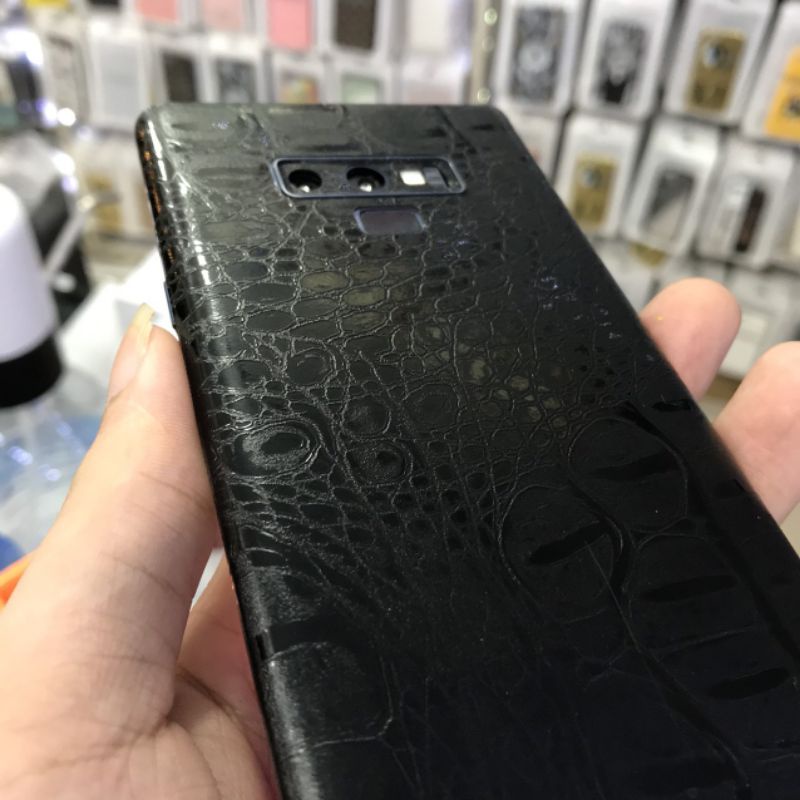 Dán mặt lưng skin vân giả da cá sấu Samsung NOTE 10 PLUS NOTE 10 S20ultra Note20 S10 PLUS S10 5G NOTE 8 NOTE 9 S8 S9 S10