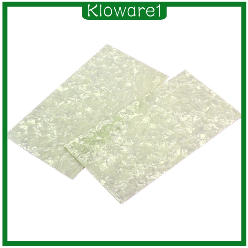 [KLOWARE1]2pcs Celluloid Purfling Sheet Head Veneer Shell White Guitar DIY Accessory