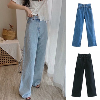(3 MÀU) QUẦN JEANS BÒ Z1975 NỮ CẠP CAO ỐNG RỘNG - 6147/152