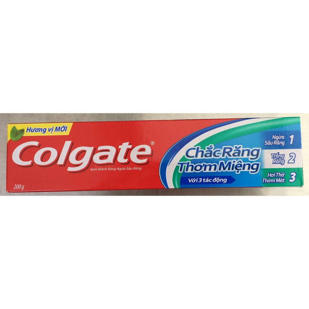 Kem đánh răng Colgate-Strong Teeth 250g - Tặng bàn trải cao cấp