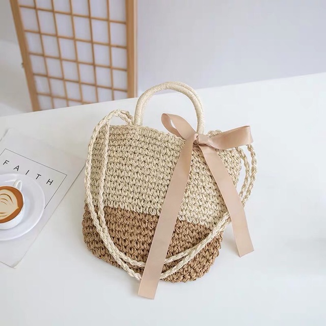 [Mã FAMAYWA2 giảm 10K đơn từ 50K] Túi Cói Nơ 12 Màu Xinh Vô Đối | BigBuy360 - bigbuy360.vn