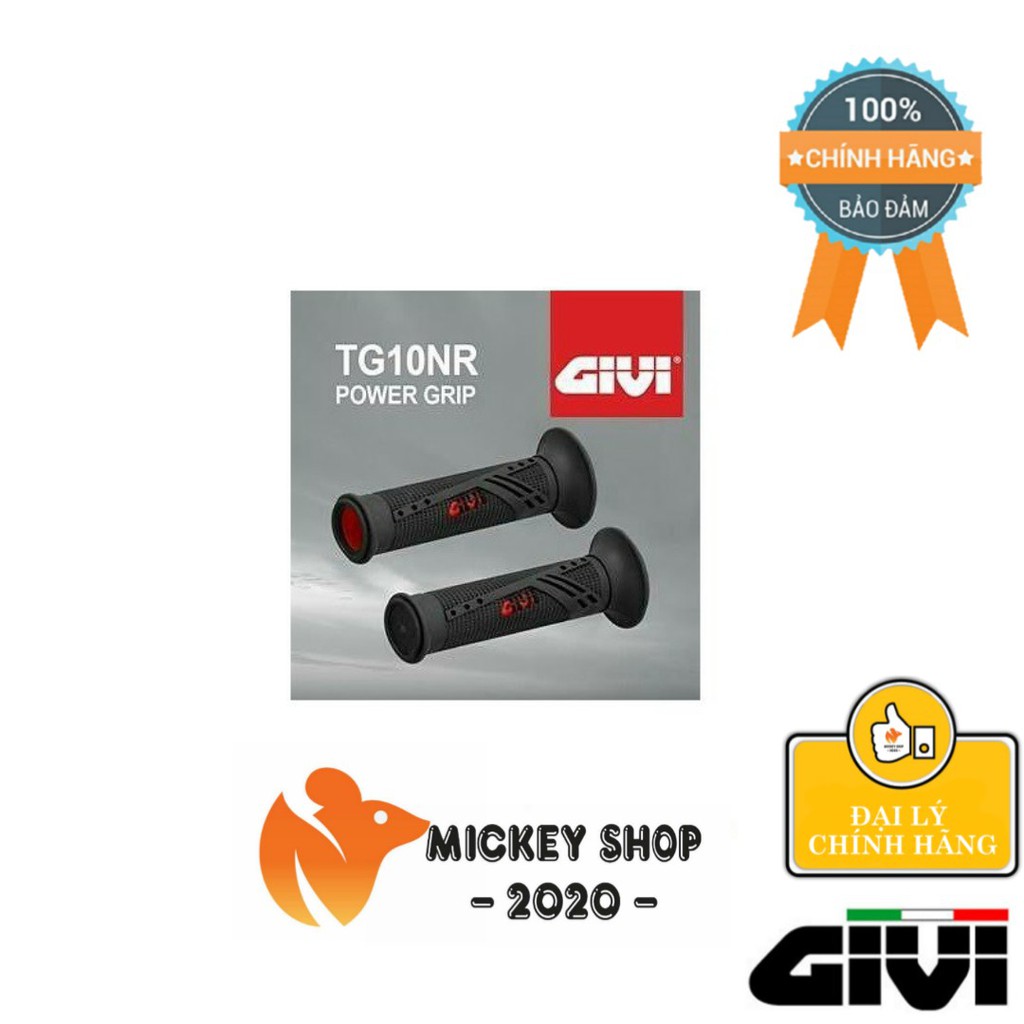 [ BỀN ĐẸP ] Bao Tay Nắm Givi TG10NR Power Grip Black & Red - CHÍNH HÃNG