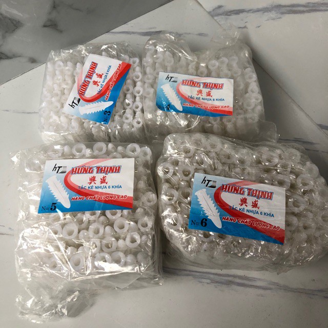 Tắc kê nhựa  các cỡ 3-4-5-6