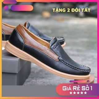 Giày lười nam da bò cao cấp, nhập Thái Lan Full hộp, bảo hành 2 Năm, mã SP CL05D, Thai Fashion Store