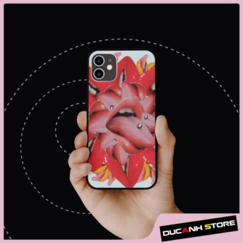 Ốp Lưng SAMSUNG hình red tounge collage art aesthetic cạnh vuông  cho iPhone PAP20211090